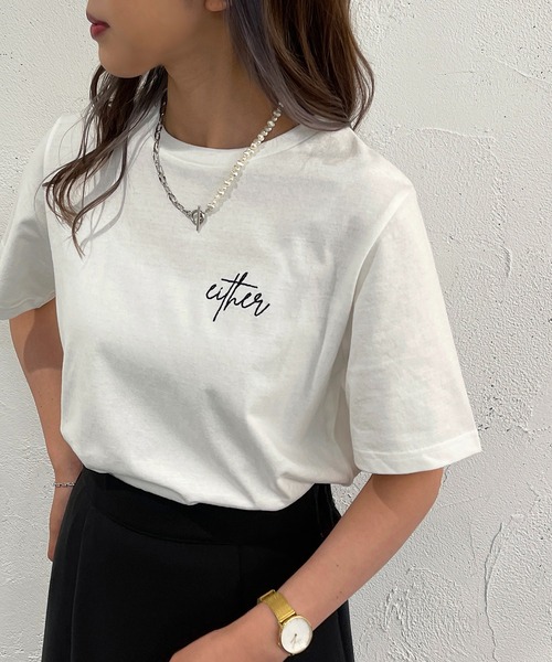 apres jour mignon（アプレジュールミニョン）の「アソートシュエットTシャツ2【ZOZOTOWN限定アイテム】（Tシャツ/カットソー・レディース・オフホワイト/その他/ホワイト系その他3/ブラック/オレンジ/ホワイト系その他2/イエロー/ブラック系その他/ピンク/ホワイト系その他・X-LARGE/フリー）」の2枚目の写真