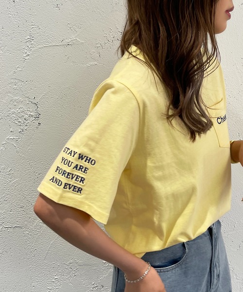 apres jour mignon（アプレジュールミニョン）の「アソートシュエットTシャツ2【ZOZOTOWN限定アイテム】（Tシャツ/カットソー・レディース・オフホワイト/その他/ホワイト系その他3/ブラック/オレンジ/ホワイト系その他2/イエロー/ブラック系その他/ピンク/ホワイト系その他・X-LARGE/フリー）」の7枚目の写真