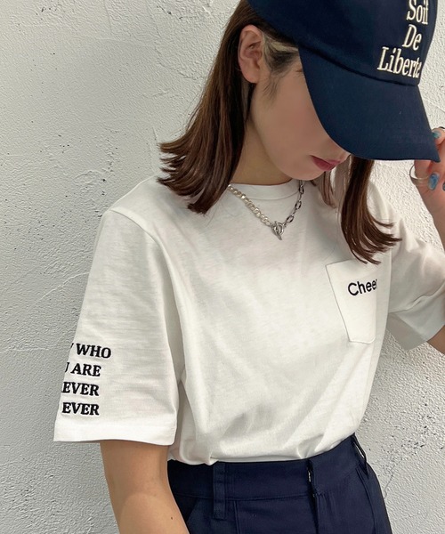 apres jour mignon（アプレジュールミニョン）の「アソートシュエットTシャツ2【ZOZOTOWN限定アイテム】（Tシャツ/カットソー・レディース・オフホワイト/その他/ホワイト系その他3/ブラック/オレンジ/ホワイト系その他2/イエロー/ブラック系その他/ピンク/ホワイト系その他・X-LARGE/フリー）」の10枚目の写真