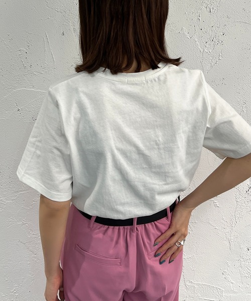 apres jour mignon（アプレジュールミニョン）の「アソートシュエットTシャツ2【ZOZOTOWN限定アイテム】（Tシャツ/カットソー・レディース・オフホワイト/その他/ホワイト系その他3/ブラック/オレンジ/ホワイト系その他2/イエロー/ブラック系その他/ピンク/ホワイト系その他・X-LARGE/フリー）」の22枚目の写真