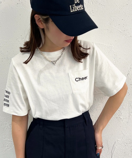 apres jour mignon（アプレジュールミニョン）の「アソートシュエットTシャツ2【ZOZOTOWN限定アイテム】（Tシャツ/カットソー・レディース・オフホワイト/その他/ホワイト系その他3/ブラック/オレンジ/ホワイト系その他2/イエロー/ブラック系その他/ピンク/ホワイト系その他・X-LARGE/フリー）」の11枚目の写真