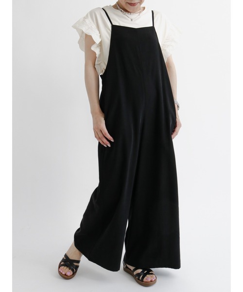 Samansa Mos2 blue（サマンサモスモスブルー）の「袖スカラップレースプルオーバー（Tシャツ/カットソー・レディース・ブラウン/オフホワイト/チャコール・ﾌﾘ-）」の8枚目の写真