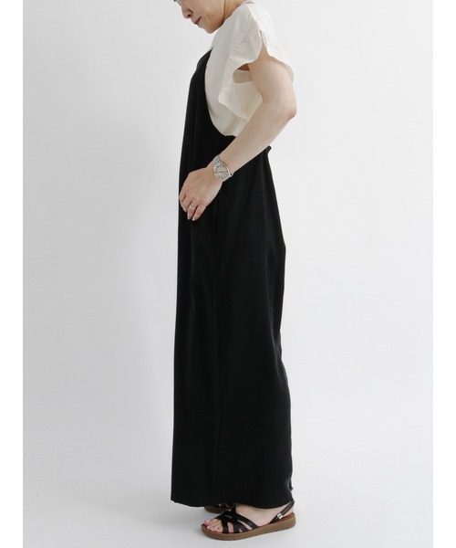 Samansa Mos2 blue（サマンサモスモスブルー）の「袖スカラップレースプルオーバー（Tシャツ/カットソー・レディース・ブラウン/オフホワイト/チャコール・ﾌﾘ-）」の13枚目の写真