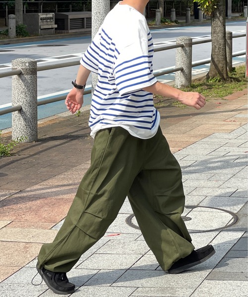 kutir(クティール)の「パネルボーダーバスクシャツ(Tシャツ/カットソー・メンズ・ブラック/オフホワイト/ブルー・MEDIUM/LARGE)」の22枚目の写真