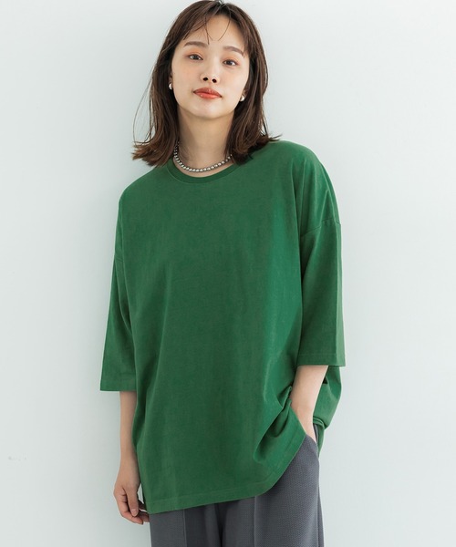 coca(coca)(コカ)の「カラーアソートビッグTee(Tシャツ/カットソー・レディース・ホワイト/その他/ワインレッド/チャコールグレー/グリーン/イエロー・ONE SIZE)」の5枚目の写真
