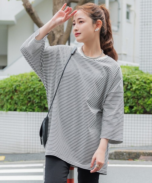 coca(coca)(コカ)の「カラーアソートビッグTee(Tシャツ/カットソー・レディース・ホワイト/その他/ワインレッド/チャコールグレー/グリーン/イエロー・ONE SIZE)」の6枚目の写真