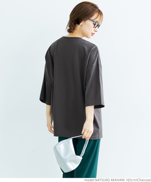coca(coca)(コカ)の「カラーアソートビッグTee(Tシャツ/カットソー・レディース・ホワイト/その他/ワインレッド/チャコールグレー/グリーン/イエロー・ONE SIZE)」の12枚目の写真