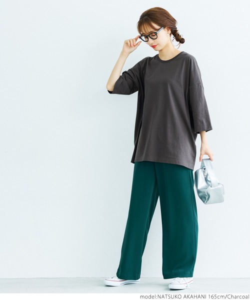 coca(coca)(コカ)の「カラーアソートビッグTee(Tシャツ/カットソー・レディース・ホワイト/その他/ワインレッド/チャコールグレー/グリーン/イエロー・ONE SIZE)」の13枚目の写真