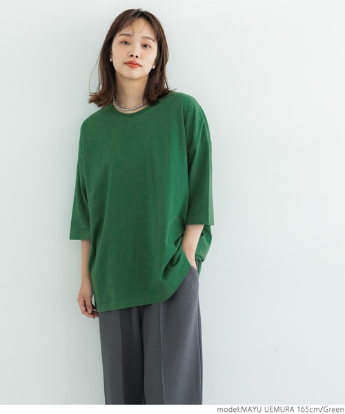 coca(coca)(コカ)の「カラーアソートビッグTee(Tシャツ/カットソー・レディース・ホワイト/その他/ワインレッド/チャコールグレー/グリーン/イエロー・ONE SIZE)」の15枚目の写真