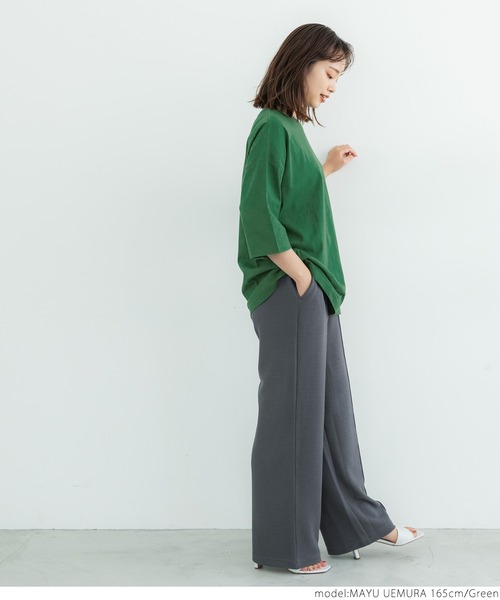 coca(coca)(コカ)の「カラーアソートビッグTee(Tシャツ/カットソー・レディース・ホワイト/その他/ワインレッド/チャコールグレー/グリーン/イエロー・ONE SIZE)」の17枚目の写真