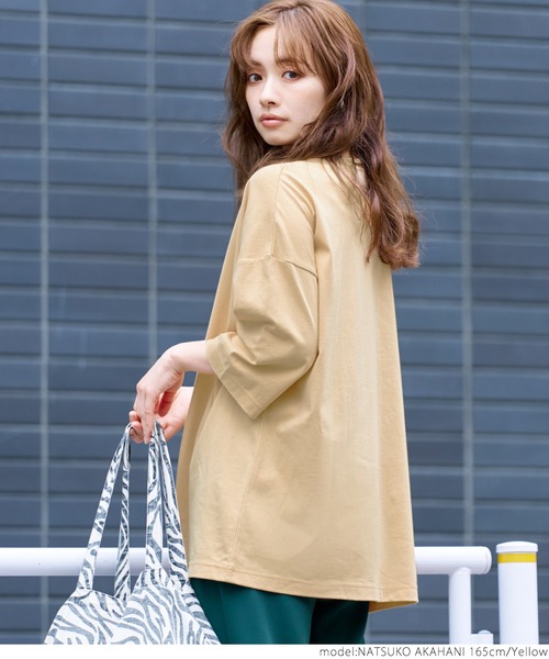 coca(coca)(コカ)の「カラーアソートビッグTee(Tシャツ/カットソー・レディース・ホワイト/その他/ワインレッド/チャコールグレー/グリーン/イエロー・ONE SIZE)」の20枚目の写真