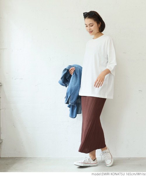coca(coca)(コカ)の「カラーアソートビッグTee(Tシャツ/カットソー・レディース・ホワイト/その他/ワインレッド/チャコールグレー/グリーン/イエロー・ONE SIZE)」の10枚目の写真