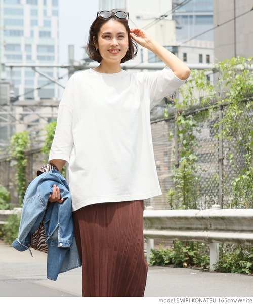 coca(coca)(コカ)の「カラーアソートビッグTee(Tシャツ/カットソー・レディース・ホワイト/その他/ワインレッド/チャコールグレー/グリーン/イエロー・ONE SIZE)」の8枚目の写真
