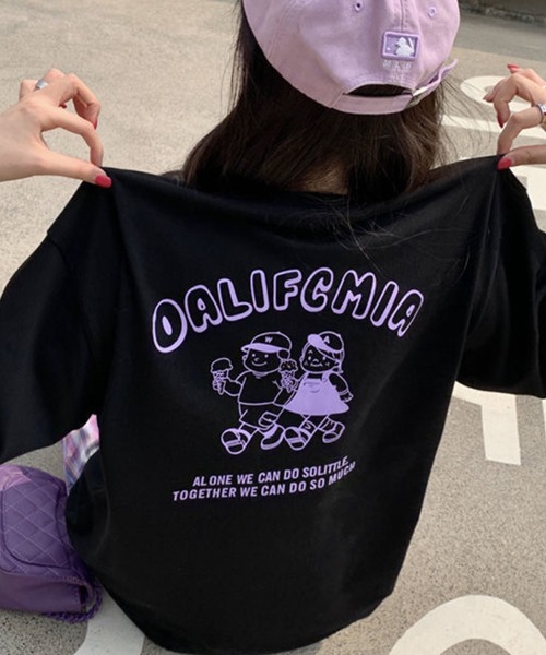 meJane（ミージェーン）の「コミックポッププリントロゴＴシャツ【ZOZOTOWN限定】（Tシャツ/カットソー・レディース・ホワイト/ブラック/ライトパープル/ライトイエロー・FREE）」の2枚目の写真