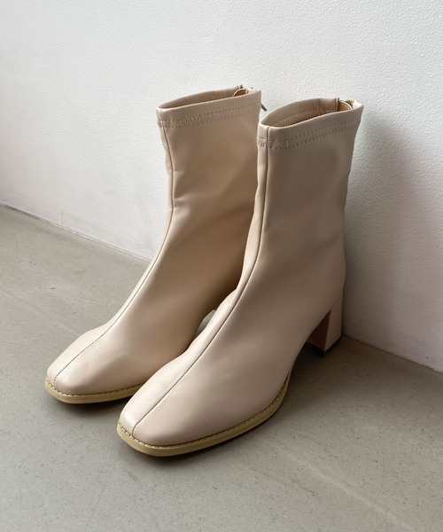 archives（アルシーヴ）の「ストレッチブーツ（ブーツ・レディース・ブラック/ブラウン/アイボリー・MEDIUM/LARGE）」の21枚目の写真