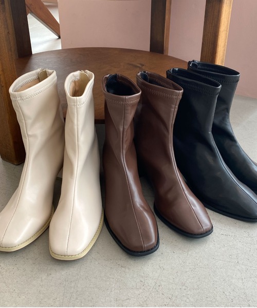archives（アルシーヴ）の「ストレッチブーツ（ブーツ・レディース・ブラック/ブラウン/アイボリー・MEDIUM/LARGE）」の20枚目の写真