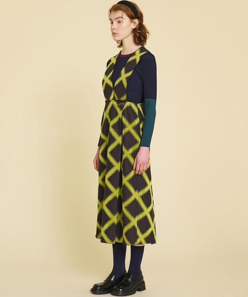 LANVIN en Bleu（ランバンオンブルー）の「ブラッシュドチェック