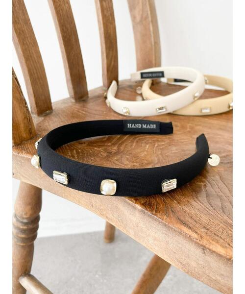 SLURR（スラ―）の「ビジューカチューシャ（カチューシャ・レディース・ブラック/イエロー/アイボリー・FREE）」の10枚目の写真