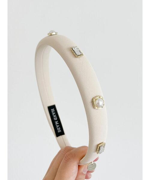 SLURR（スラ―）の「ビジューカチューシャ（カチューシャ・レディース・ブラック/イエロー/アイボリー・FREE）」の12枚目の写真