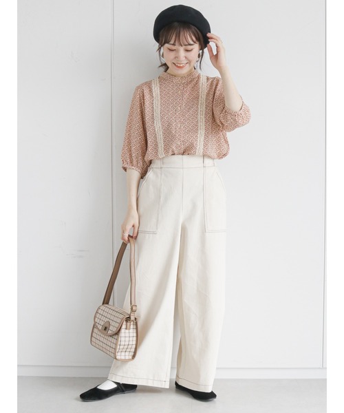 ehka sopo（エヘカソポ）の「チェックパイピングショルダーバッグ（ショルダーバッグ・レディース・ダークブラウン/ベージュ/ブラウン/キャメル・ﾌﾘ-）」の13枚目の写真