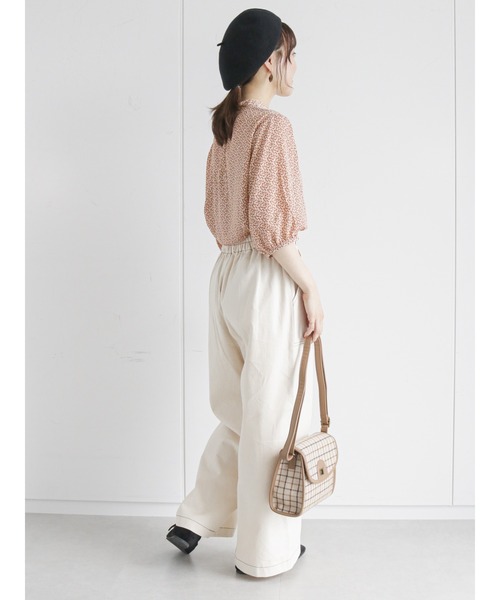 ehka sopo（エヘカソポ）の「チェックパイピングショルダーバッグ（ショルダーバッグ・レディース・ダークブラウン/ベージュ/ブラウン/キャメル・ﾌﾘ-）」の17枚目の写真