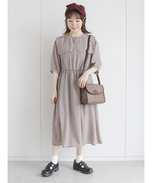 ehka sopo（エヘカソポ）の「チェックパイピングショルダーバッグ（ショルダーバッグ・レディース・ダークブラウン/ベージュ/ブラウン/キャメル・ﾌﾘ-）」の7枚目の写真