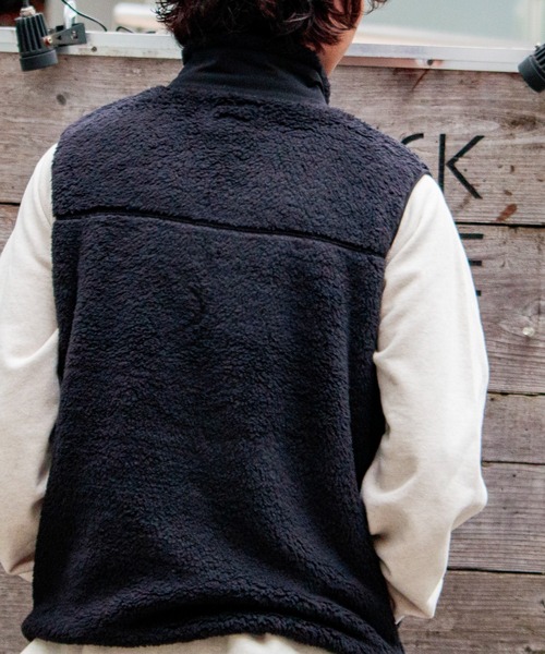 Franklin Climbing（フランクリンクライミング）の「【Franklin Climbing/フランクリンクライミング】シェルパフリースベスト（ベスト・メンズ・チャコールグレー/ブラック/キナリ/ライトブルー・L/S/M）」の7枚目の写真