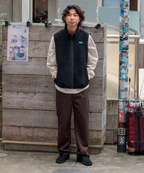 Franklin Climbing（フランクリンクライミング）の「【Franklin Climbing/フランクリンクライミング】シェルパフリースベスト（ベスト・メンズ・チャコールグレー/ブラック/キナリ/ライトブルー・L/S/M）」の8枚目の写真