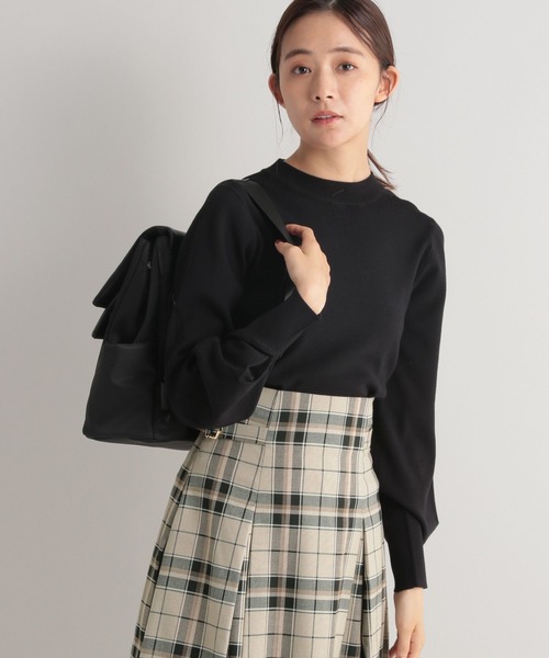 Andemiu(アンデミュウ)の「ソデタックニット162156(ニット/セーター・レディース・オレンジ/ブルー/ベージュ/ブラック・FREE)」の12枚目の写真