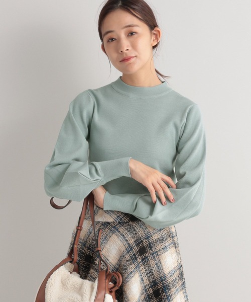 Andemiu(アンデミュウ)の「ソデタックニット162156(ニット/セーター・レディース・オレンジ/ブルー/ベージュ/ブラック・FREE)」の16枚目の写真