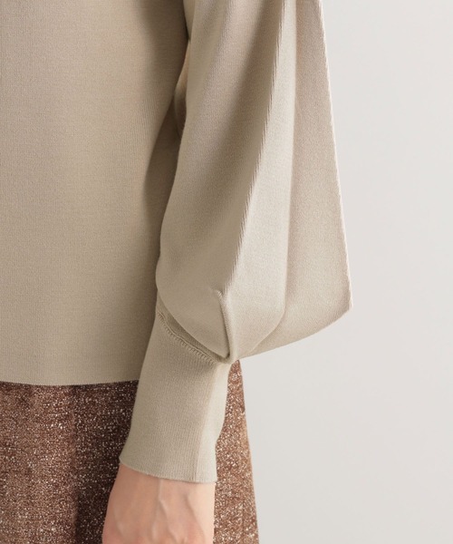 Andemiu(アンデミュウ)の「ソデタックニット162156(ニット/セーター・レディース・オレンジ/ブルー/ベージュ/ブラック・FREE)」の20枚目の写真