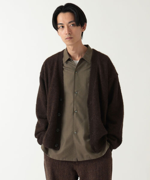 BEAMS（ビームス）の「BEAMS / アルパカ カーディガン（カーディガン/ボレロ・メンズ・ブラウン・SMALL/MEDIUM/LARGE/X-LARGE）」の2枚目の写真