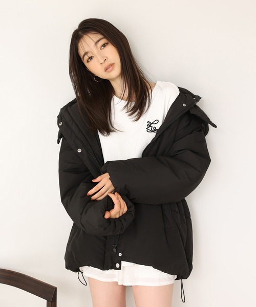 one after another NICE CLAUP(ワンアフターアナザーナイスクラップ)の「オリジナルNCロゴ刺繍/ビックシルエットスウェット(スウェット・レディース・ネイビー/オフホワイト/アイボリー/ピンク・FREE)」の5枚目の写真