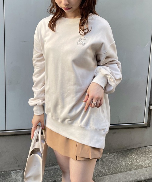 オリジナルNCロゴ刺繍/ビックシルエットスウェット（スウェット）｜one