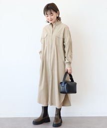 AMERICAN HOLIC | コールテンシャツワンピース(シャツワンピース)