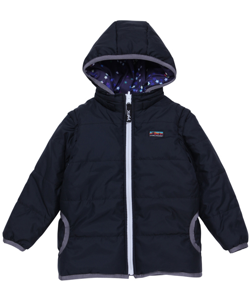 X-girl Stages（エックスガールステージス）の「【VERY11月号掲載】MULTI WAY REVERSIBLE PUFF JUMPER GALAXY(4T～7T)（その他アウター・キッズ・ブラック/ピンク・4T/5T/6T/7T）」の16枚目の写真