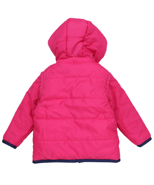 X-girl Stages（エックスガールステージス）の「【VERY11月号掲載】MULTI WAY REVERSIBLE PUFF JUMPER GALAXY(4T～7T)（その他アウター・キッズ・ブラック/ピンク・4T/5T/6T/7T）」の11枚目の写真