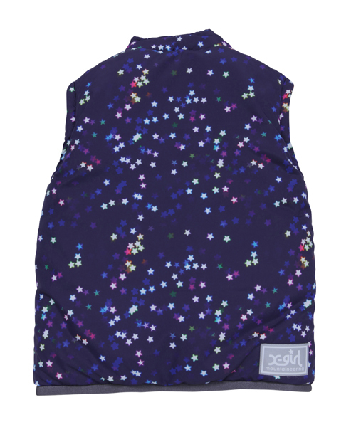 X-girl Stages（エックスガールステージス）の「【VERY11月号掲載】MULTI WAY REVERSIBLE PUFF JUMPER GALAXY(4T～7T)（その他アウター・キッズ・ブラック/ピンク・4T/5T/6T/7T）」の14枚目の写真