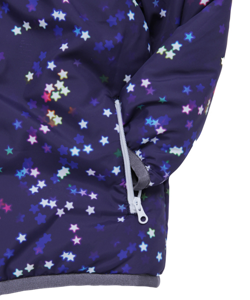 X-girl Stages（エックスガールステージス）の「【VERY11月号掲載】MULTI WAY REVERSIBLE PUFF JUMPER GALAXY(4T～7T)（その他アウター・キッズ・ブラック/ピンク・4T/5T/6T/7T）」の7枚目の写真