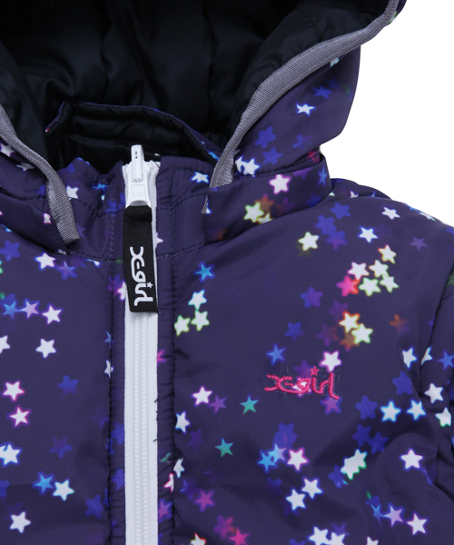 X-girl Stages（エックスガールステージス）の「【VERY11月号掲載】MULTI WAY REVERSIBLE PUFF JUMPER GALAXY(4T～7T)（その他アウター・キッズ・ブラック/ピンク・4T/5T/6T/7T）」の5枚目の写真