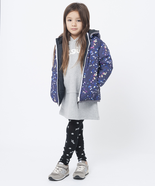 X-girl Stages（エックスガールステージス）の「【VERY11月号掲載】MULTI WAY REVERSIBLE PUFF JUMPER GALAXY(4T～7T)（その他アウター・キッズ・ブラック/ピンク・4T/5T/6T/7T）」の18枚目の写真