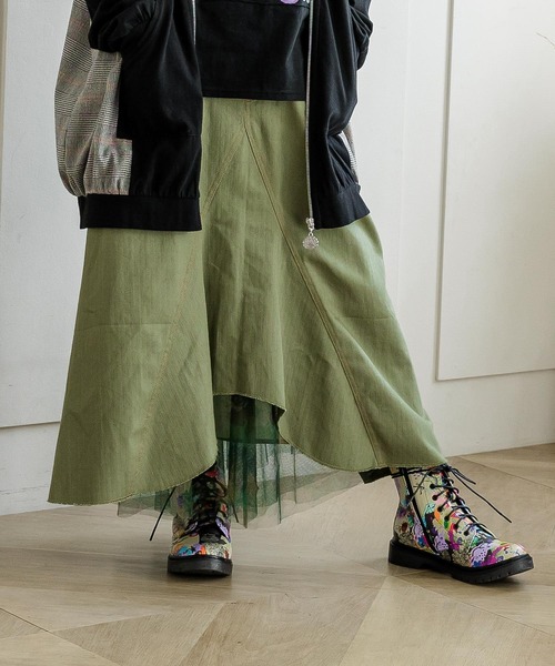 花迷彩柄切替スカート スカート Scolar スカラー のファッション通販 Zozotown