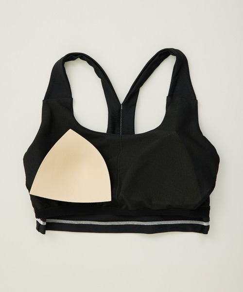 agnes b.（アニエスベー）の「【agnes b.×NERGY】UV＆水陸両用 ステッチ入りスポーツブラ（スポーツブラ・レディース・ライトグレー/ブラック・S/M）」の9枚目の写真