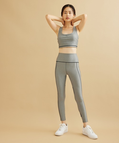 agnes b.（アニエスベー）の「【agnes b.×NERGY】UV＆水陸両用 ステッチ入りスポーツブラ（スポーツブラ・レディース・ライトグレー/ブラック・S/M）」の7枚目の写真