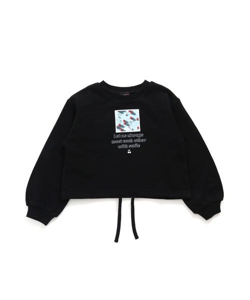 JENNI love（ジェニィラブ）の「裾しぼりトレーナー（スウェット・キッズ・ブラック/オフホワイト/グリーン・130cm/140cm/150cm/160cm）」の11枚目の写真