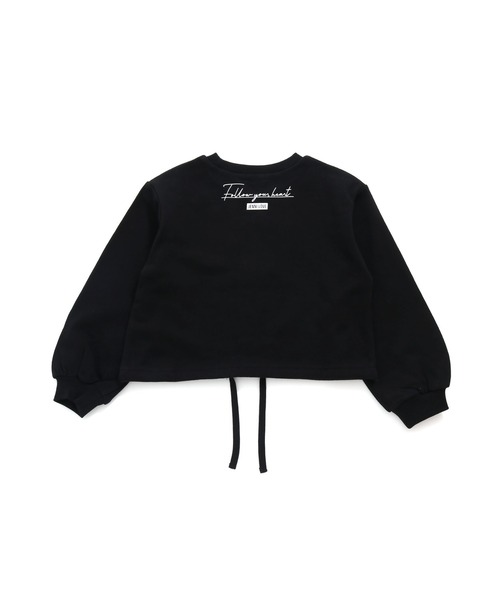 JENNI love（ジェニィラブ）の「裾しぼりトレーナー（スウェット・キッズ・ブラック/オフホワイト/グリーン・130cm/140cm/150cm/160cm）」の12枚目の写真