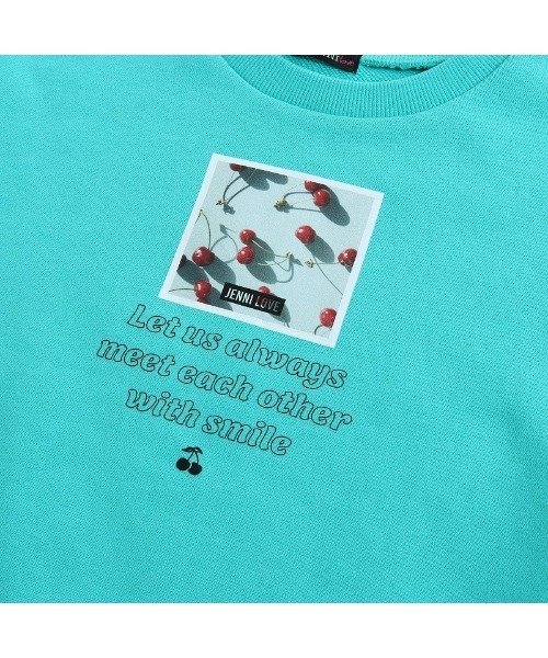 JENNI love（ジェニィラブ）の「裾しぼりトレーナー（スウェット・キッズ・ブラック/オフホワイト/グリーン・130cm/140cm/150cm/160cm）」の16枚目の写真