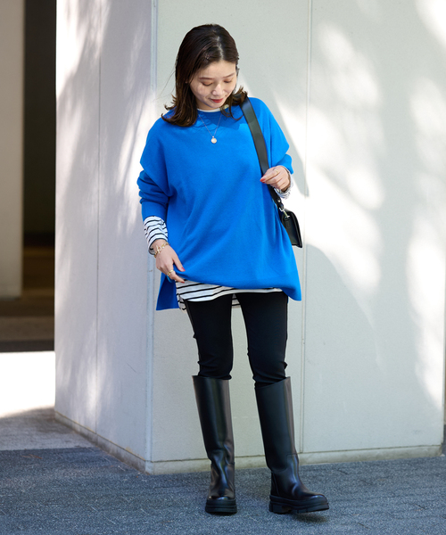 JOURNAL STANDARD（ジャーナルスタンダード）の「ドルマンラウンドヘムプルオーバー（Tシャツ/カットソー・レディース・ホワイト/ホワイト×ホワイト・FREE）」の8枚目の写真