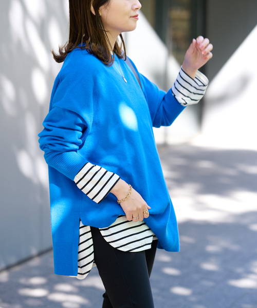 JOURNAL STANDARD（ジャーナルスタンダード）の「ドルマンラウンドヘムプルオーバー（Tシャツ/カットソー・レディース・ホワイト/ホワイト×ホワイト・FREE）」の12枚目の写真