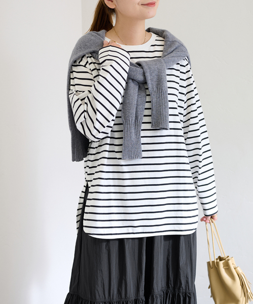 JOURNAL STANDARD（ジャーナルスタンダード）の「ドルマンラウンドヘムプルオーバー（Tシャツ/カットソー・レディース・ホワイト/ホワイト×ホワイト・FREE）」の15枚目の写真